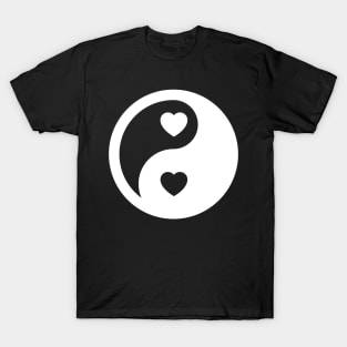 Ying Yang The Symbol Of Life & Death By Chinese Language T-Shirt